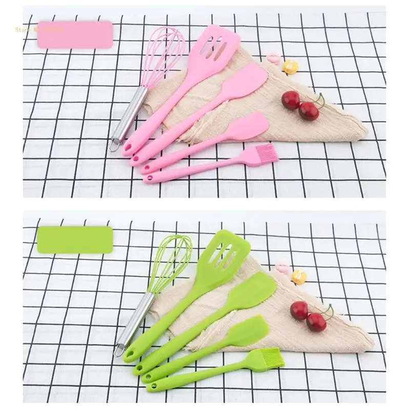 Kitchen Utensil Sets 5 PCS Silicone Cooking Utensil Sets Heat Resistant Cookwares Kitchen Appliances for Cooking Dropship