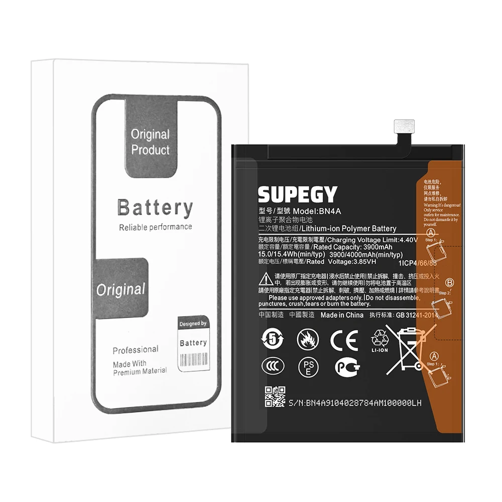 2026 Years SUPEGY 100% NEW BN4A 4000mAh Battery For Xiaomi Redmi Note 7 Note 7Pro M1901F7C High Quality Phone Batteries