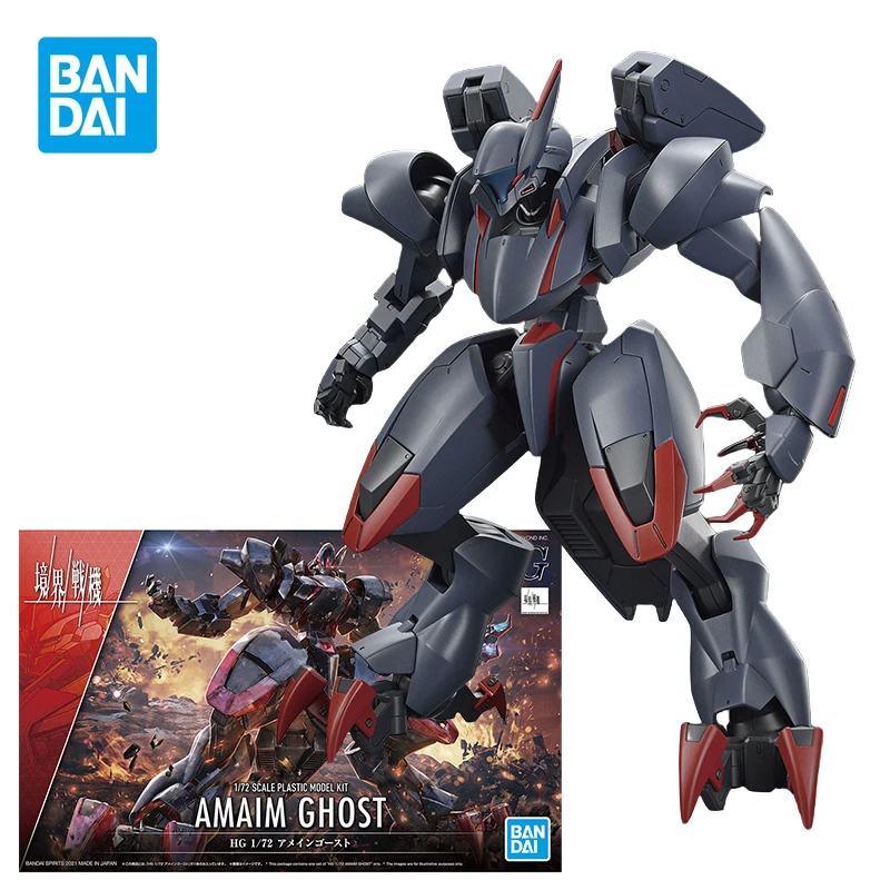 

Bandai Sunrise Beyond Model Kit HG 1/72 Amaim Ghost Action Figure Collection Model Toys Birthday Gift for Boys in Stock