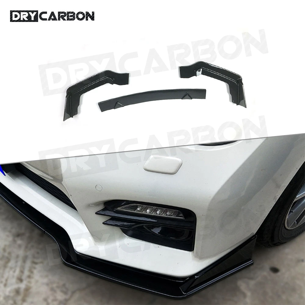 

Для Q50 комплекты кузова ABS автомобильный передний бампер спойлер для губ сплиттеры для Infiniti Q50S 2018-2019 авто Exterio лопата для подбородка