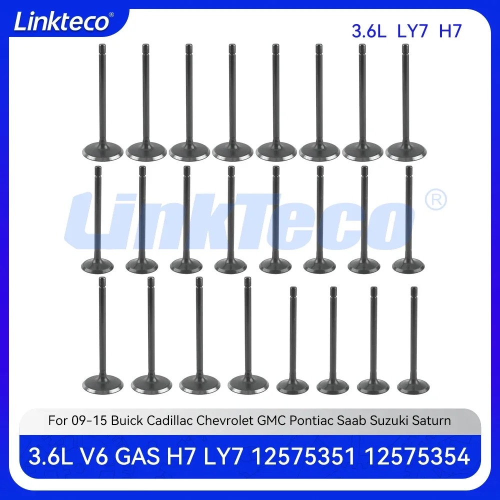 

Engine 24X Intake & Exhaust Valve Set For 09-15 3.6 T L GAS LY7 GM Buick Cadillac Chevrolet GMC Pontiac Saab Suzuki Saturn 3.6L