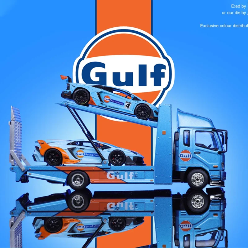 Nouveau en Stock 1:64 Gcd Mitsubishi Fighter Mk2 Gen.2 Rv grue remorque camion modèle alliage Miniature moulé sous pression ornements jouet personnalisé