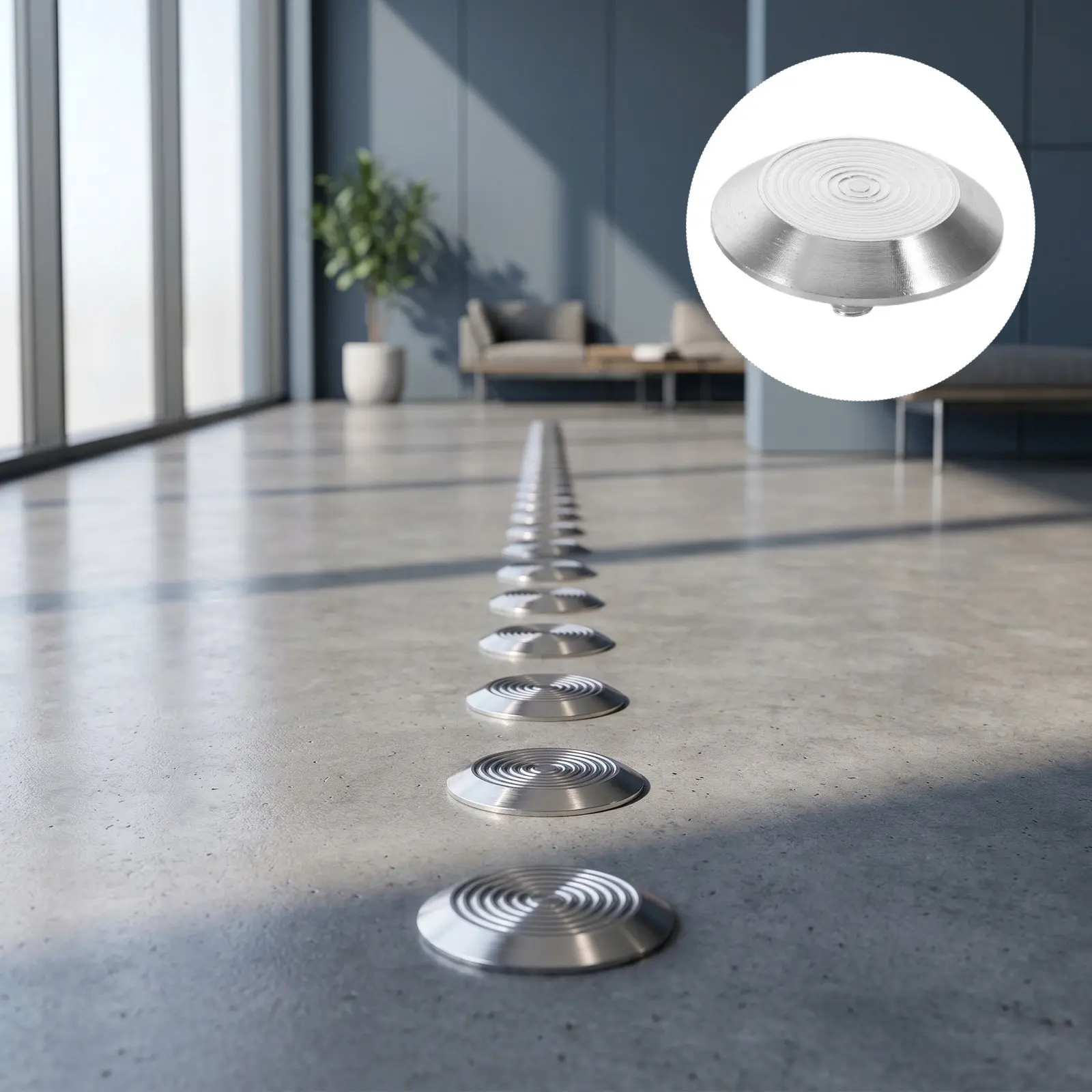20pcs-stainless-steel-material-tactile-pineapple-texture-blind-road-markers-anti-guidance-outdoor-sidewalks
