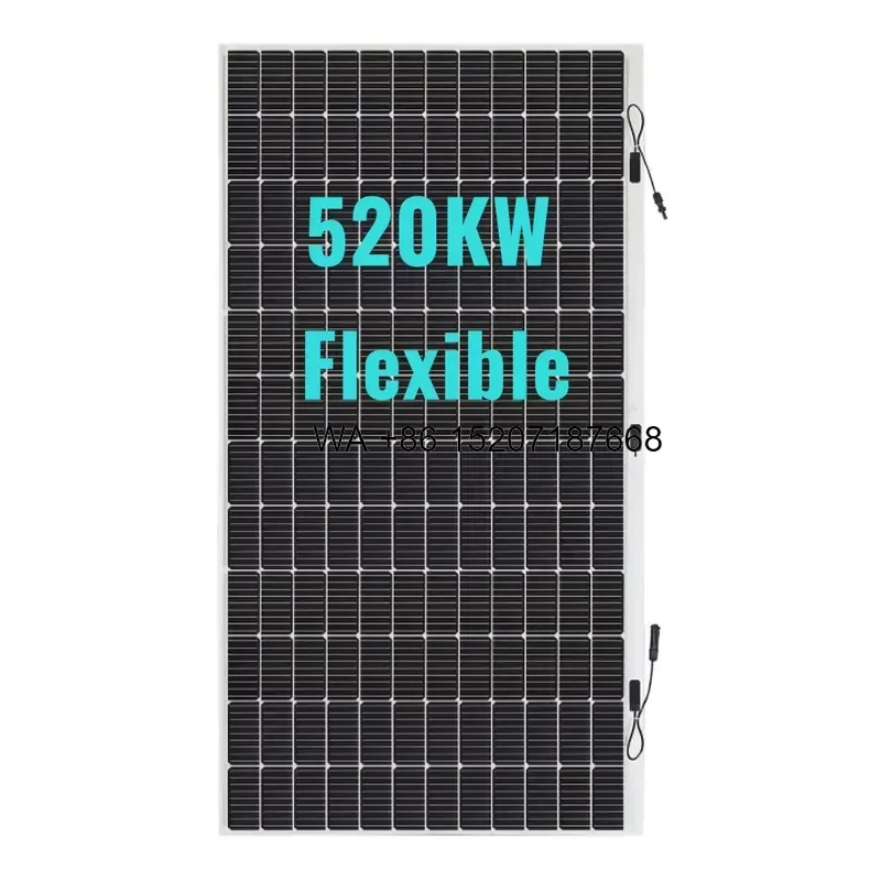 Wmwmnu for Sunman 520W Flexible Solar Panel SMF520F-12X12UW Mono Crystalline Photovoltaic Module Ultra-light for Solar System