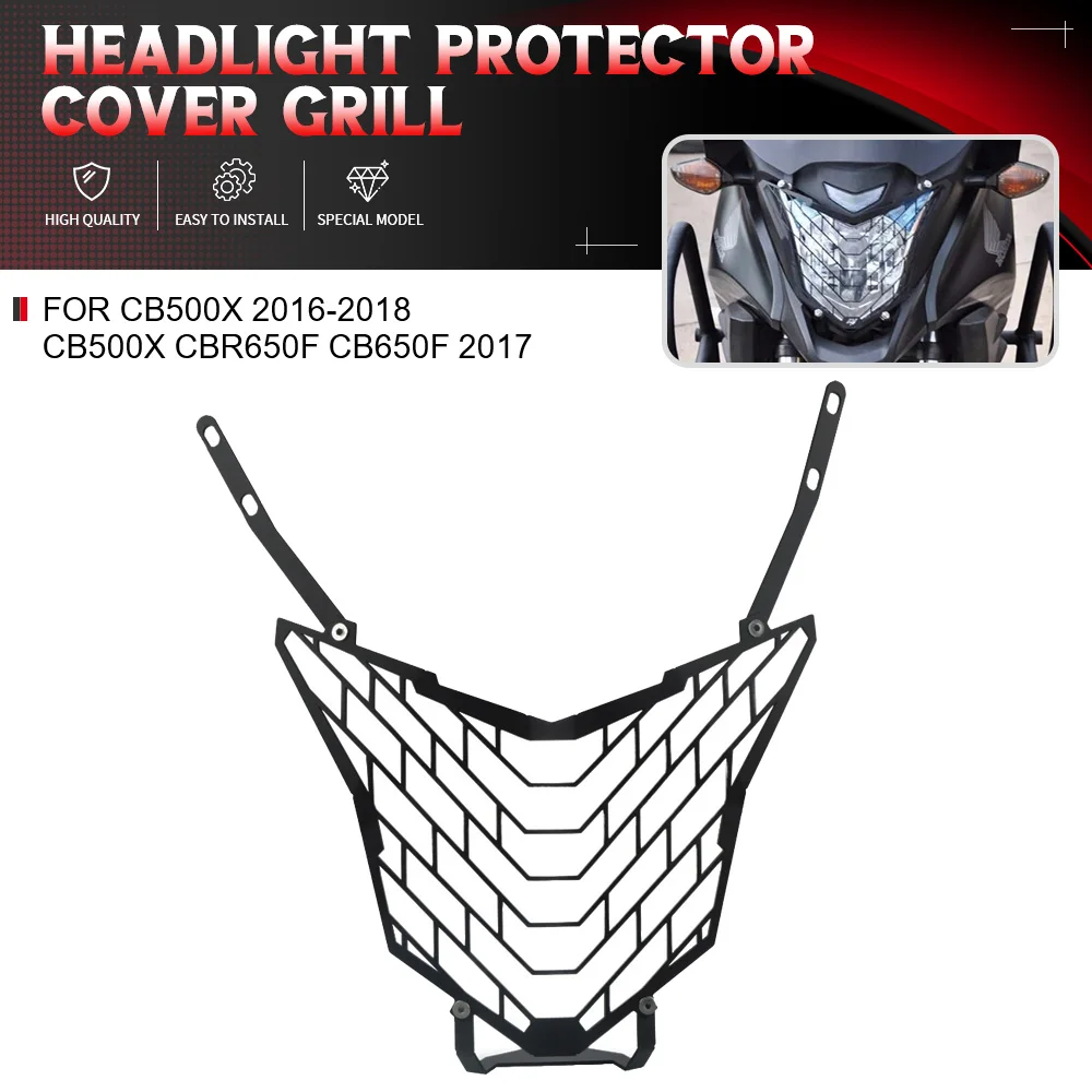 

For HONDA CB500X 2016-2018 CB500X CBR650F CB650F 2017 Accessories Motorcycle Headlight Head light Grill Guard Cover Protector