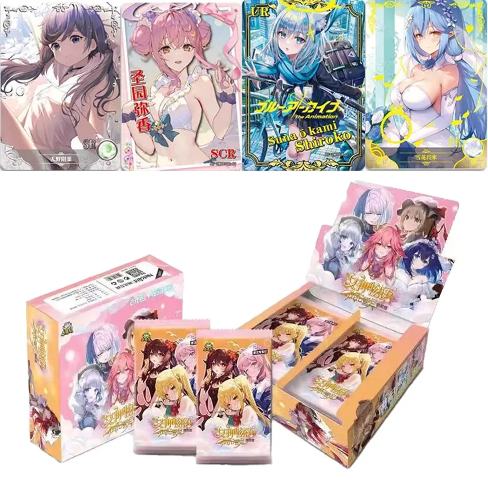 Goddess Story Collection Card Metal Card Anime Games Girl Party Swimsuit Bikini Feast Booster Box Doujin Toys And Hobbies Gift