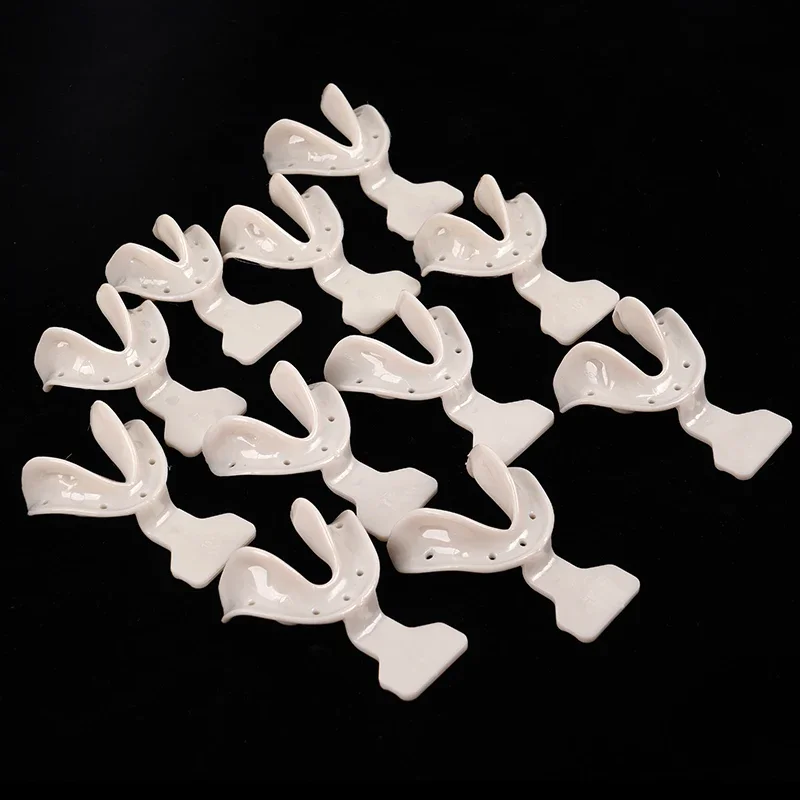 17Pcs/Box Dental Impression Trays Teeth Holder Edentulous Jaws Impression Trays Autoclavable Dentist Tools Lab Full Complete