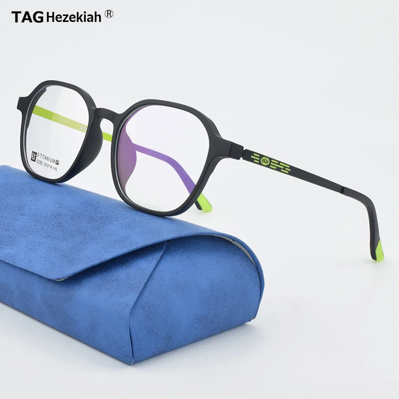 

Ultralight Fashion TR90 Square Glasses Frame Men Retro Pure Titanium Myopia Eyewear Optical Prescription Eyeglass Frames Women