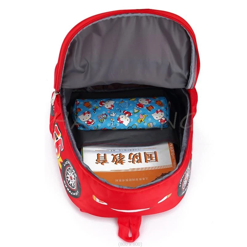 Hot Disney Kindergarten Cartoon Travel bag 3D Waterproof 95 Car Boys 2-5 Years Old Children Waterproof and lightweight Backpack