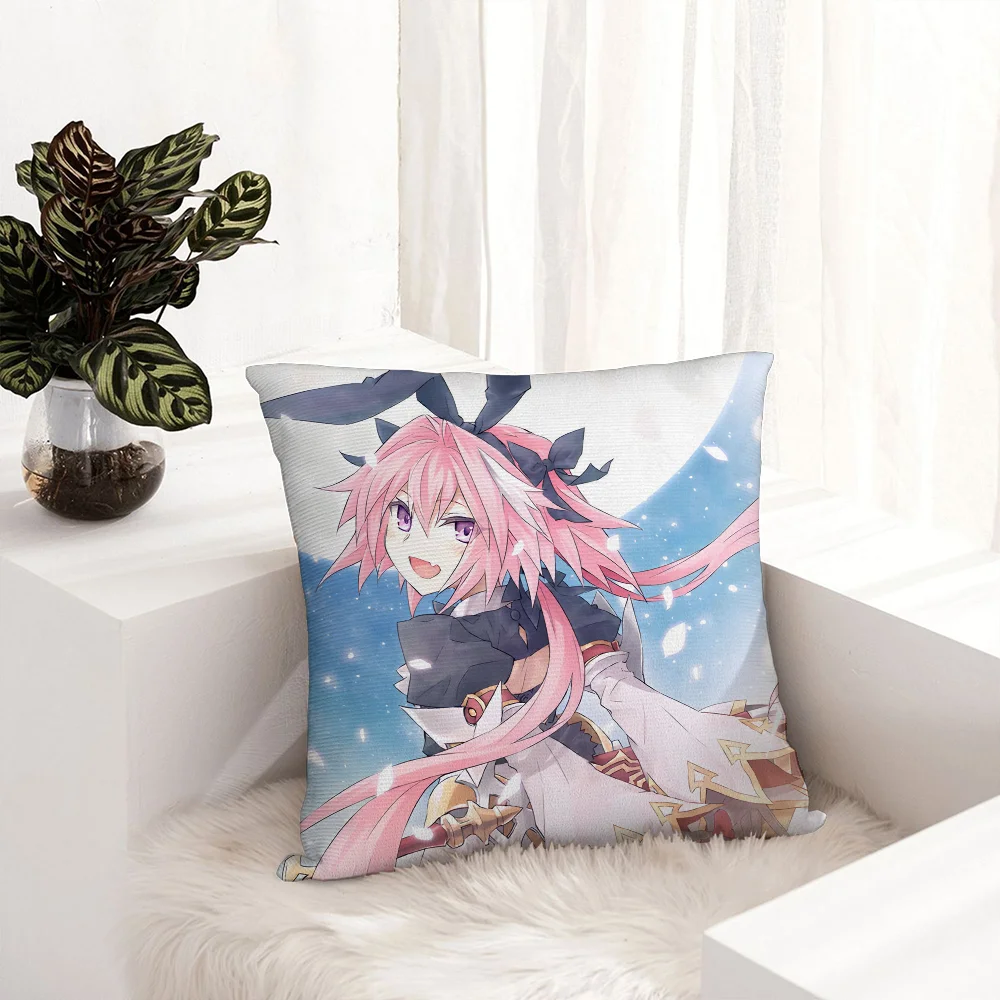 

Fate Apocrypha Astolfo Anime Pillow Case Plush Fabric Soft Pillowcase Double Sided Print Sofa Cushion Cover Throw Pillow Cover