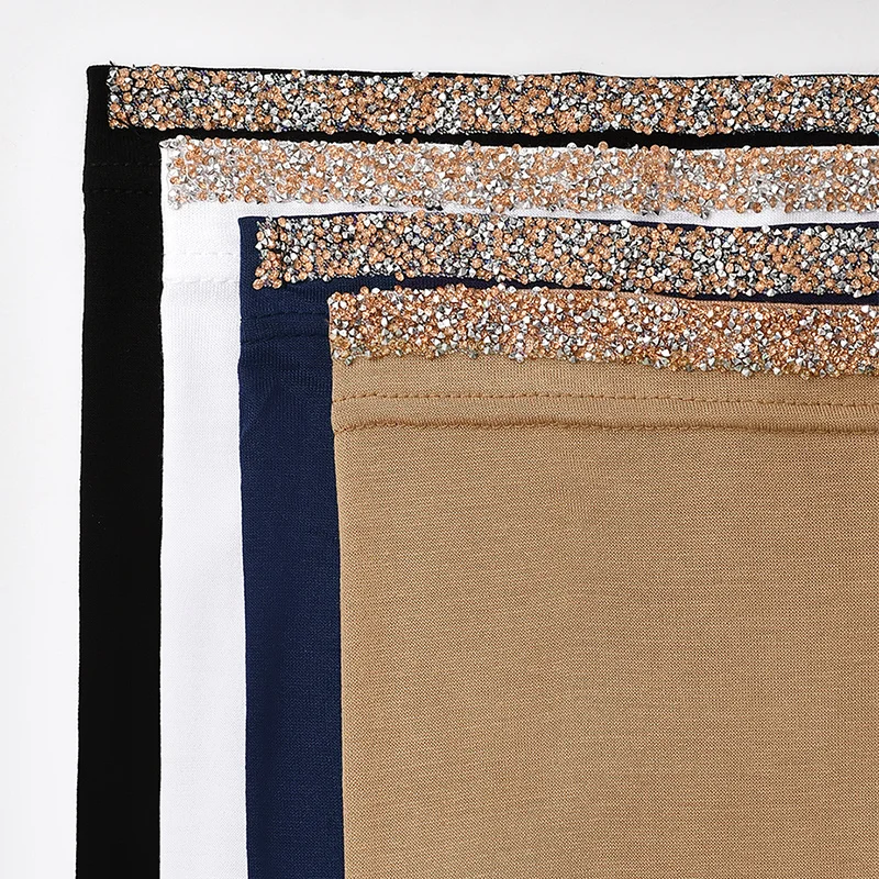 4/قطعة مشروط القطن حجر الراين Undercap بسط الحجاب عادي لينة بونيه المرأة المسلمة مرونة الحجاب الداخلي عمامة الإسلام underscarf