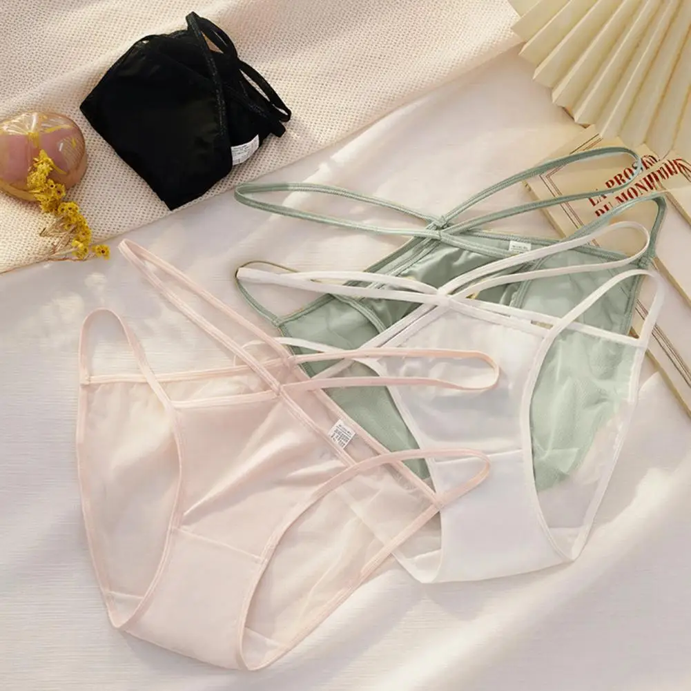 

Женские трусики-стринги из нейлона, сексуальные, прозрачные, с низкой посадкой, с вырезами, на бретельках