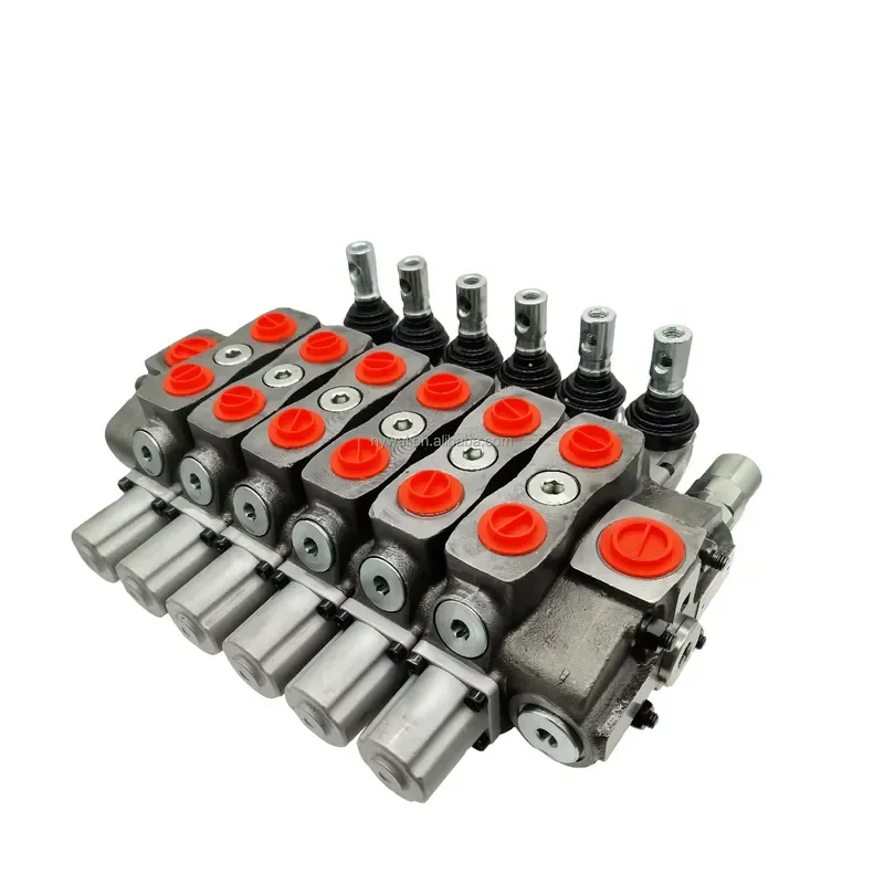 Hy-Waloil SD8 Series High Pressure 1-12 Spool Sectional Directional Control Valve for Forest Cranes - 100L/min, 350bar