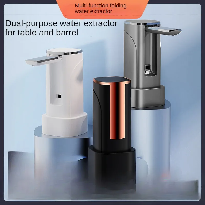 Electric Water Dispenser Portable LED Display Water Dispenser Folding Automatic Water Dispenser USB Charging Intelligent Timed