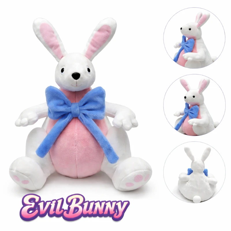 

Плюшевая игрушка-кролик «Злой кролик» из игры «99 ночей в лесу» 2026, мягкая набивная игрушка, кукла-персонаж, подарок для детей, украшение для комнаты