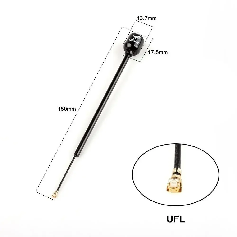 2PCS HGLRC Long Range Hammer Mini 5.8G Antenna 2.5dBi 135mm per droni digitali VTX FPV Freestyle a lungo raggio