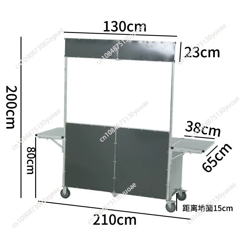 Folding movable stall car galvanized trolley thickened wholesale