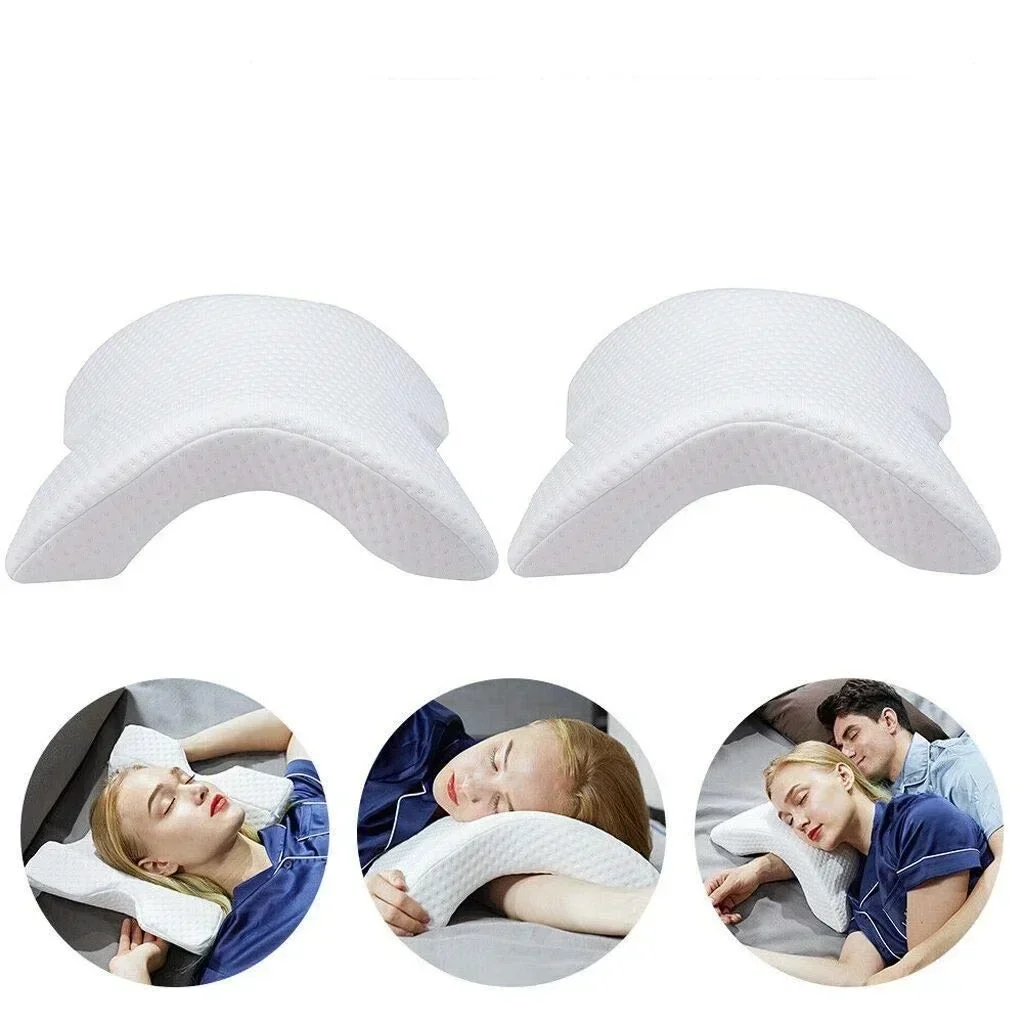 Arch U-shaped Curved Memory Foam Sleep Neck Cervical Pressure Belt Arm Rest Hand Pillow Couple Side Office Support