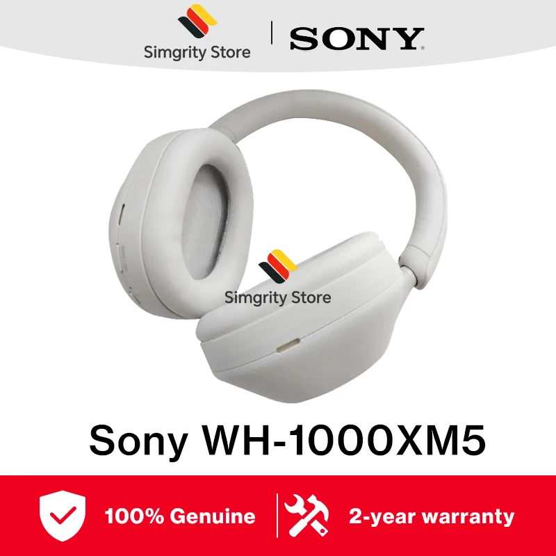 Sony WH-1000XM5 Kabellose Kopfhörer mit Geräuschunterdrückung, 30 Stunden Akkulaufzeit, Bluetooth-Headset