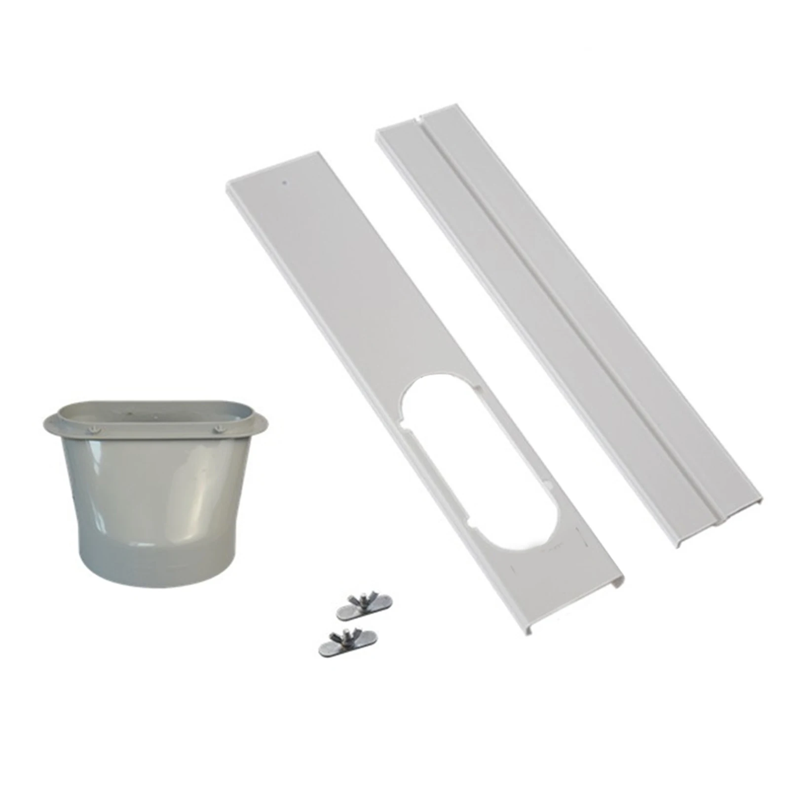Kit de ventilación de ventana de aire acondicionado portátil, conjunto de placa de sellado de ventana ajustable para instalación de utensilio