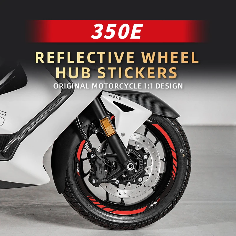 Rim Stickers Motorcycle For ZONTES 350E Wheel Hub Safety Reflective Decals Of Bike Acessories Decoration Stickers