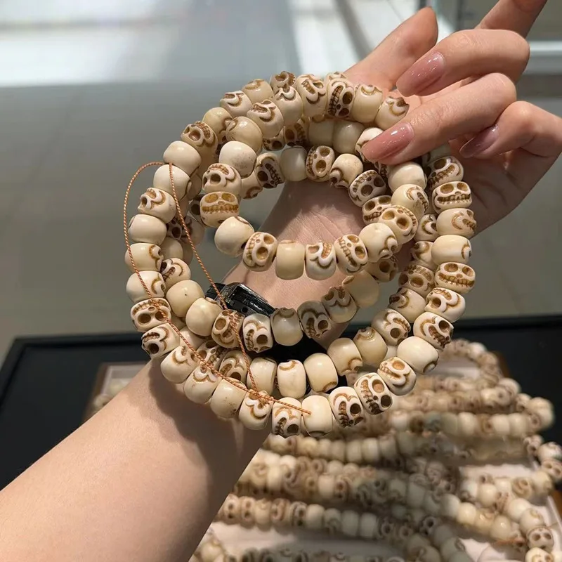 Tibetan-style cow bone amulet