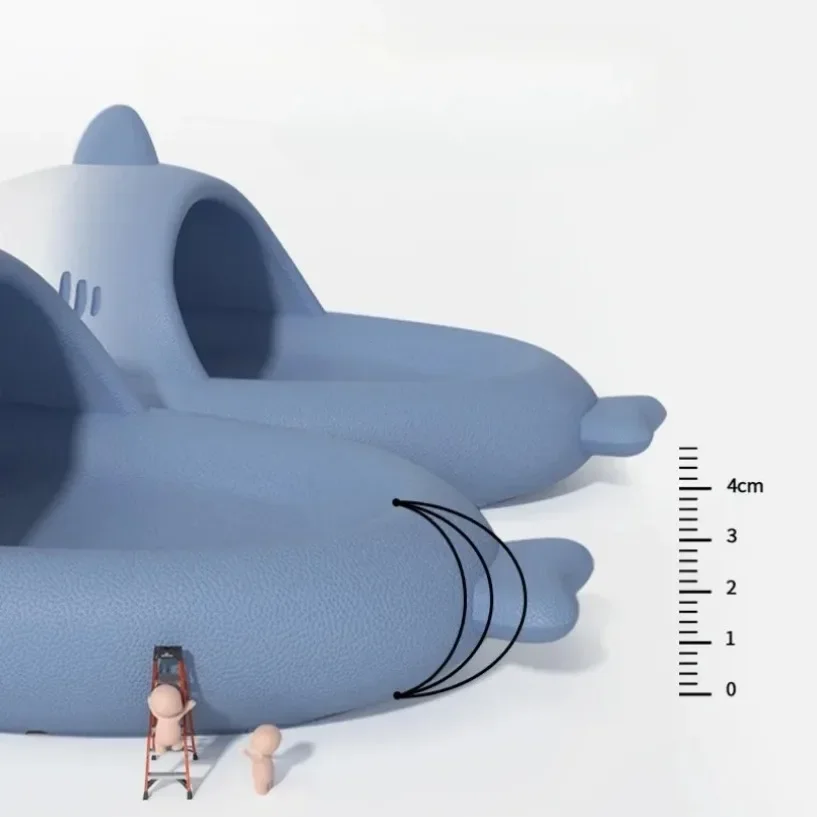 Shark Clapper Slippers Cloud Women Slides Summer Beach Indoor Sandal Men Male Flip Flops Home Shoe platform Animal Ladies Female