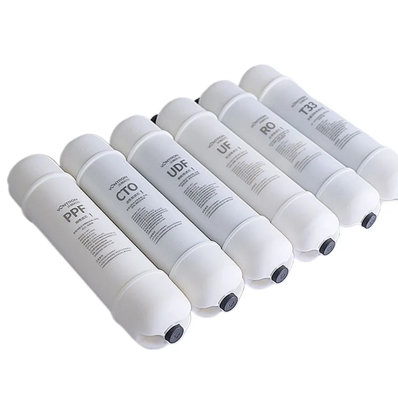 Korean Quick Connect 10 Inch Water Filter Cartridge PP UDF CTO UF RO Membrane T33 for RO System
