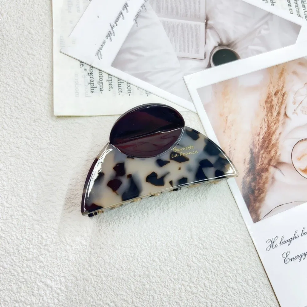 

New Acetic Acid Hair Clip Elegant Vintage Hair Claw Two-Tone Shark Clip Girls