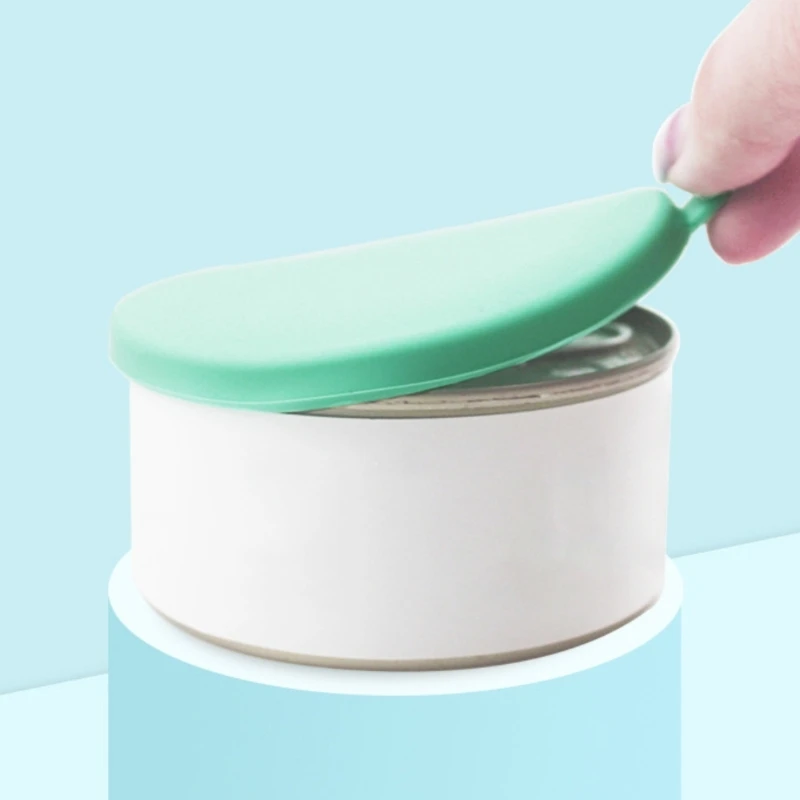 Pet Dog for Cat Fresh-keeping Lid Storage Canned Sealed Silicone Can C