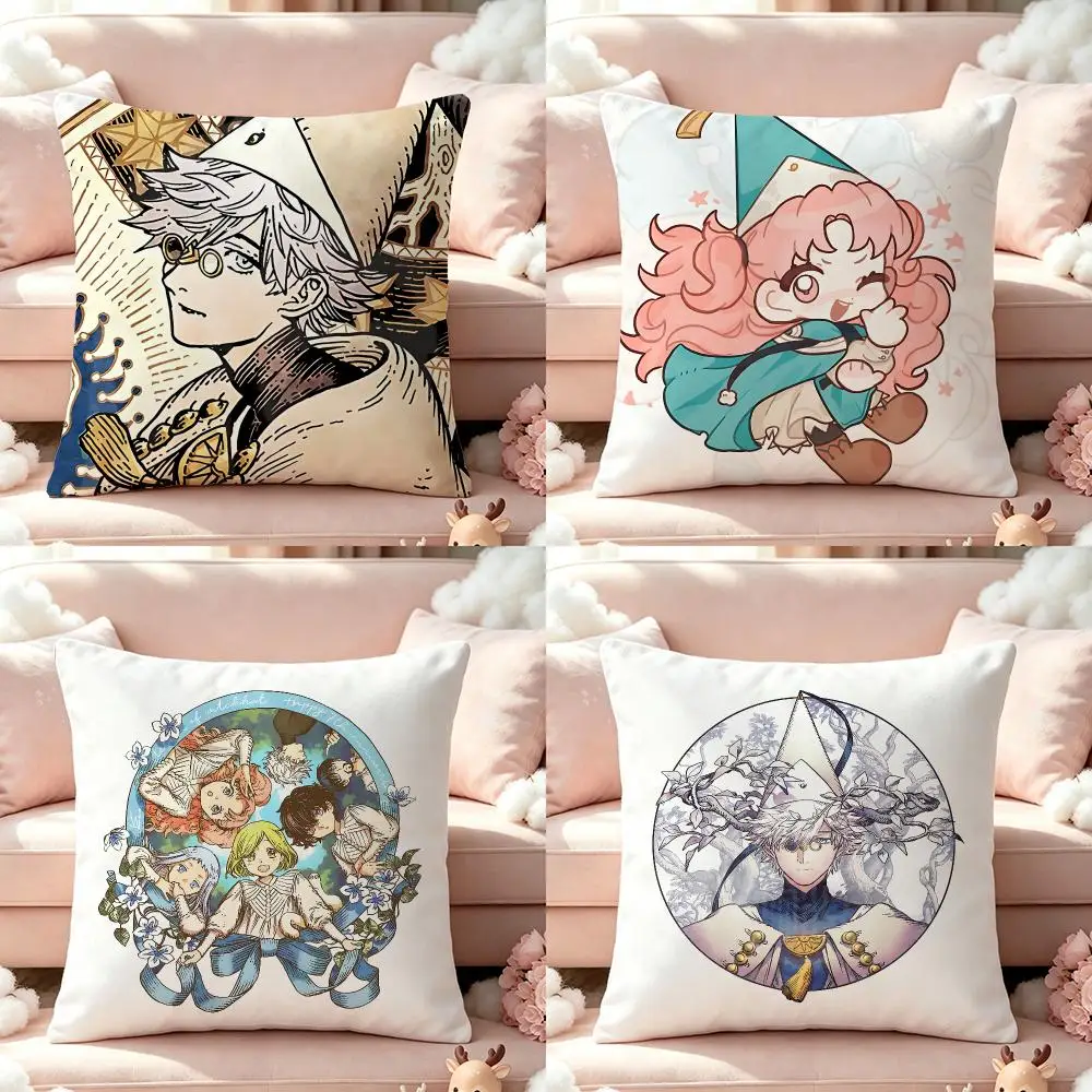 Anime Witch Hat Atelier Cushion Cover Pillow Short Plush Pillow Cute Simple Style For Living Room Bedroom Birthday Gift