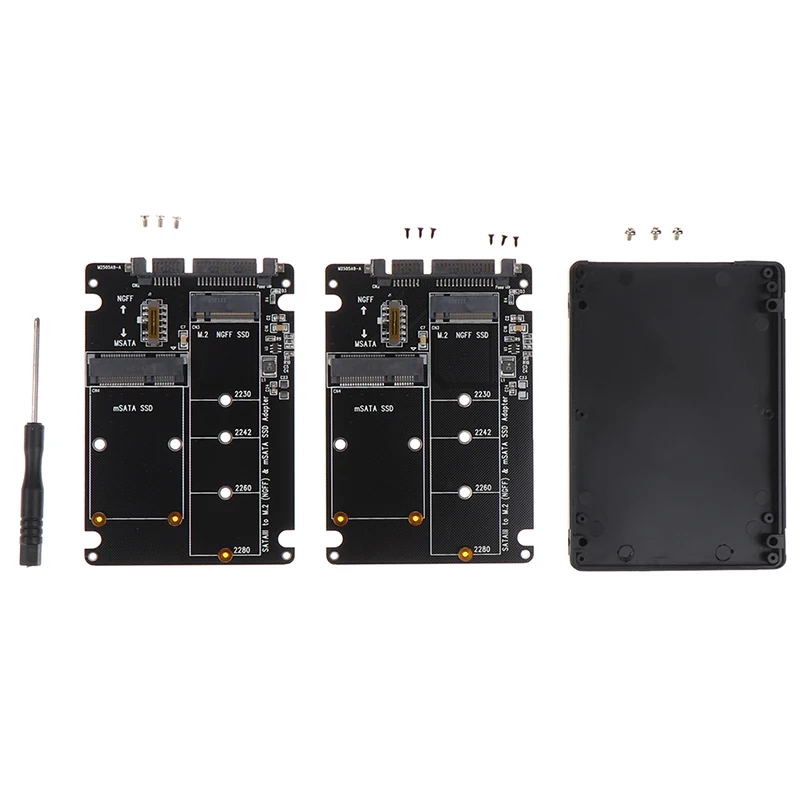 ATA 60Gbps To M2 NGFF SATA SSD MSATA SSD Adapter MSATA To SATA M.2 NGFF To SATA Hard Disk Adapter Board