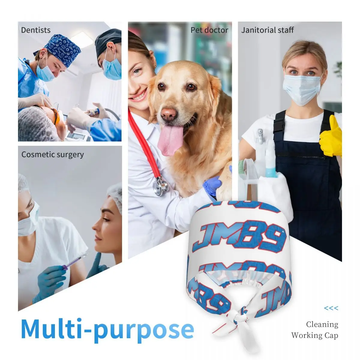 خورخي مارتن رقم 89 فرك قبعة الطبيب العمل الجراحية قبعة الرجال النساء قبعات التمريض قابل للتعديل لطبيب الأسنان