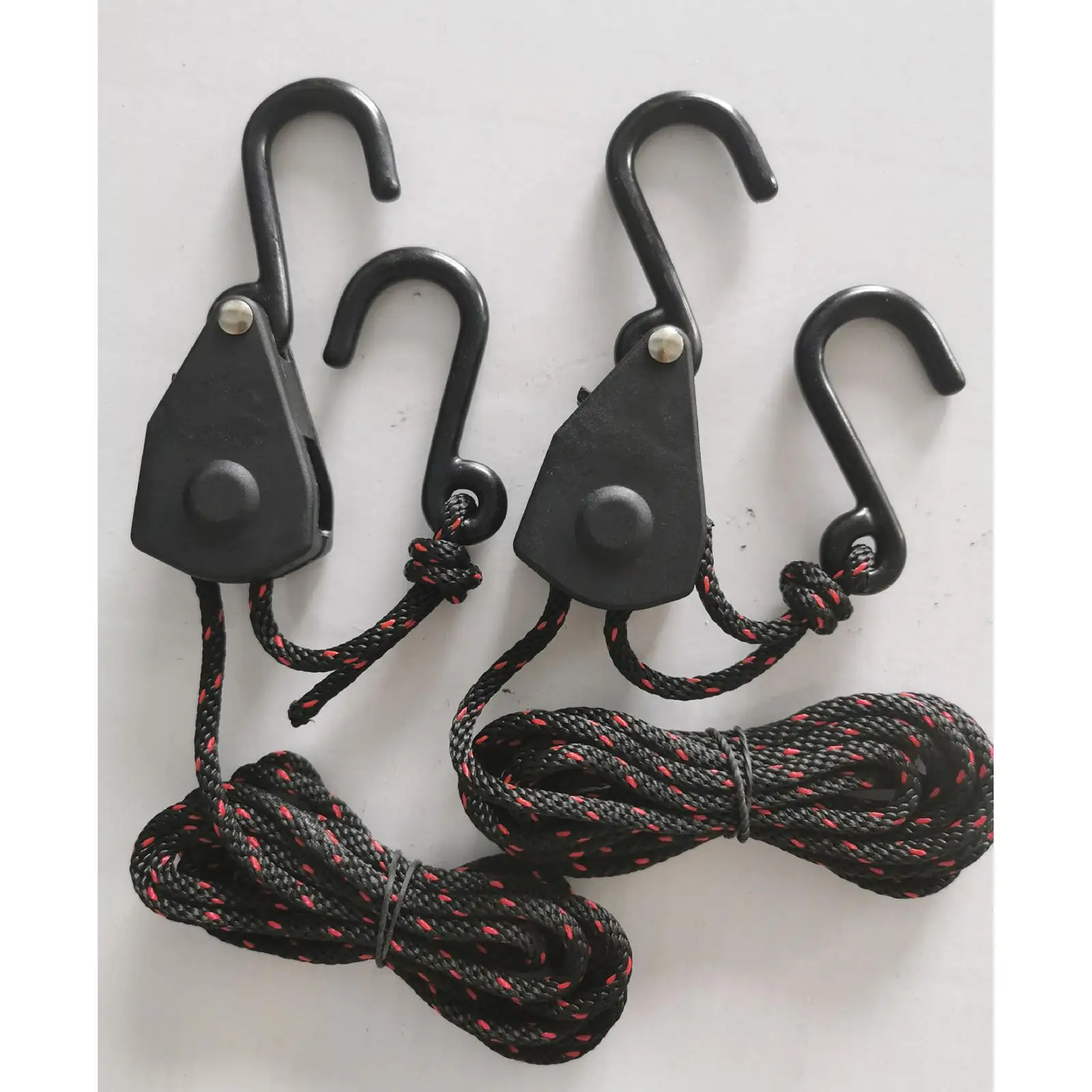

milageto 2PCS Adjustable Duty Rope HangerCanoe Bow and Stern Tie Downs