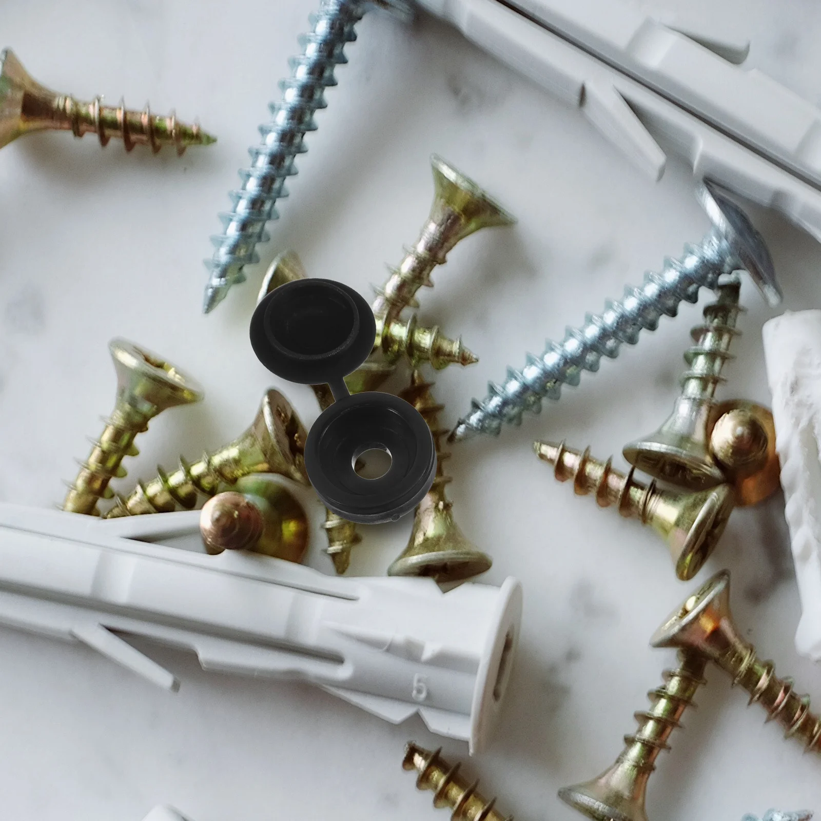 400Pcs Thickened Plastic Screw Covers Decorative Caps for Furniture Screw Head Protection Covers for Screws Hole