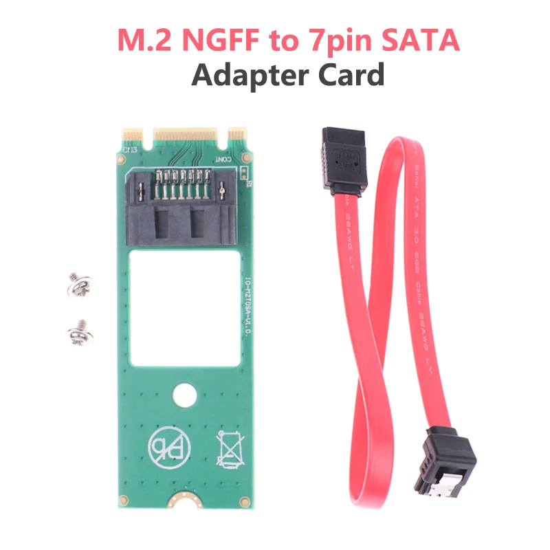 อะแดปเตอร์ M.2 NGFF เป็น7Pin SATA อะแดปเตอร์การ์ด SSD เครื่องมือตรวจจับ NGFF สำหรับ SATA3 SATA2โปรโตคอล SSD SATA