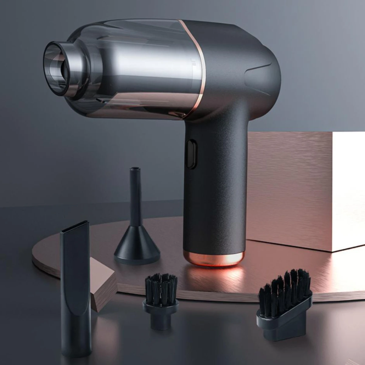 Aspirateur de voiture sans fil haute puissance |   Mini collecteur de poussière portatif pour la maison, l'automobile et le bureau |   Dispositif d'aspiration puissant portable |