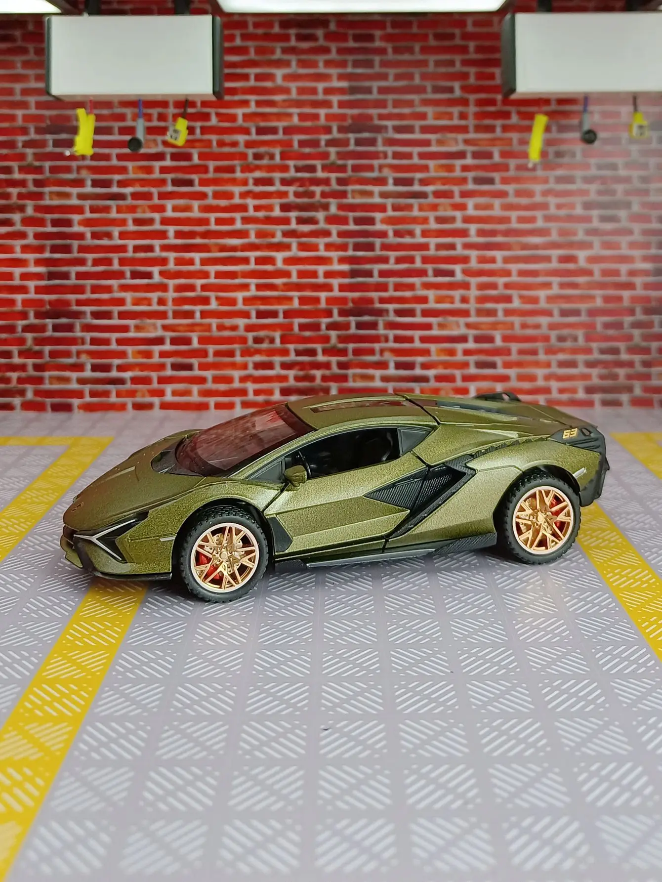 1:32 Lamborghini sian Sportwagen High Simulation Druckguss Metalllegierung Modell Auto Sound Licht zurückziehen Sammlung Kinder