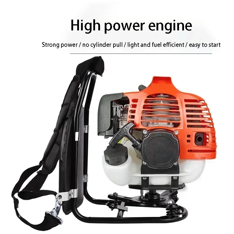 Multifunktionaler Gartenrasenmäher mit Rucksack-Benzin und Benzin zum Rasenmähen