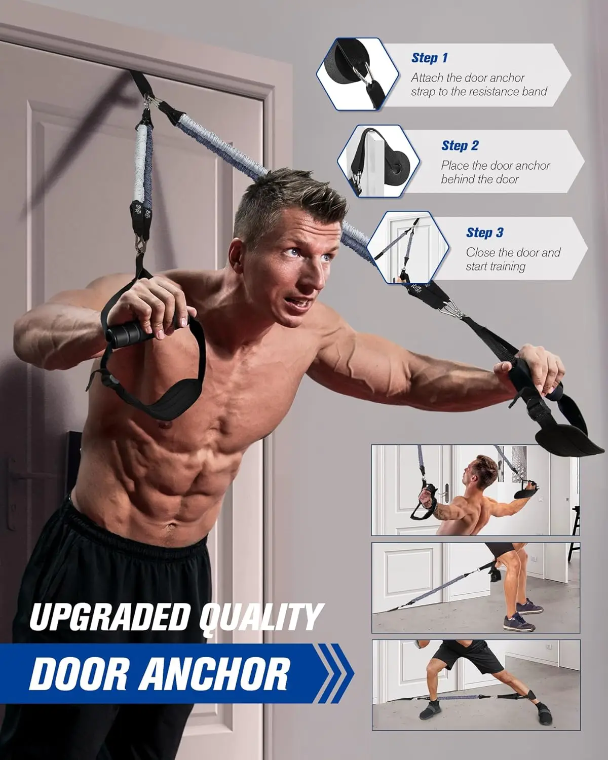 Multifunctional Pilates Bar Kit with Resistance Bands for Home Gym Full-Body Workouts