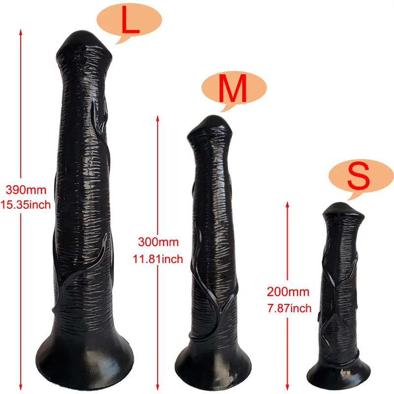 S/M/L Animal Dildo Suction Cup Dildos Huge Big Horse Cock Realistic Penis Vagina Sex Toys For Women Men Gay Adult Masturbators