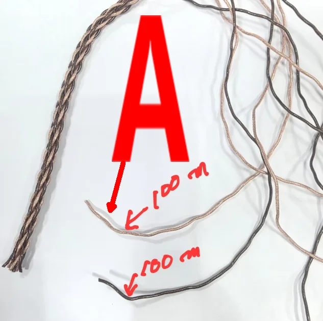 100m Single Strand Round Braided Thick 7N Single Crystal Copper Headphone Upgrade Cable, Single Strand 63 Core