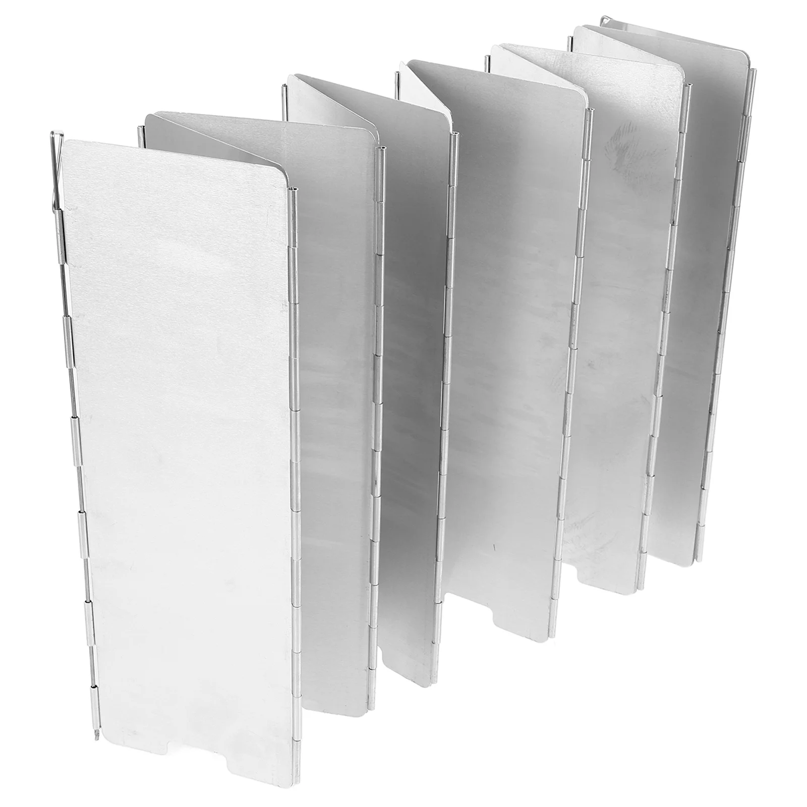 

1Set Folding Camping Stove Windshield 12-Plate Aluminum Alloy Lightweight Portable Outdoor Stove Windscreen Wind Deflector