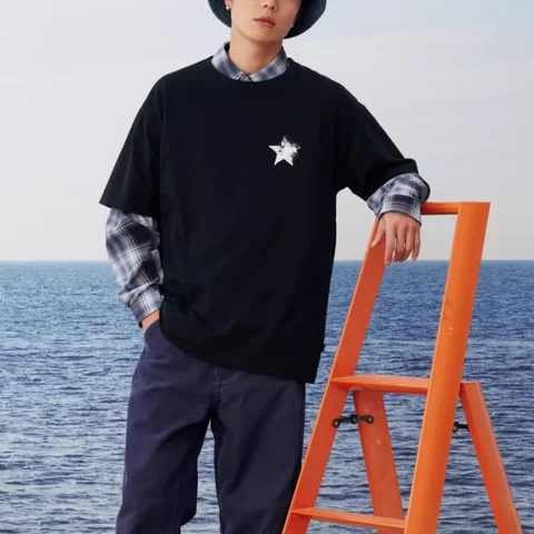 Converse Chuck Taylor All Star SS25 T Shirt Unisex Black 10028730-A02