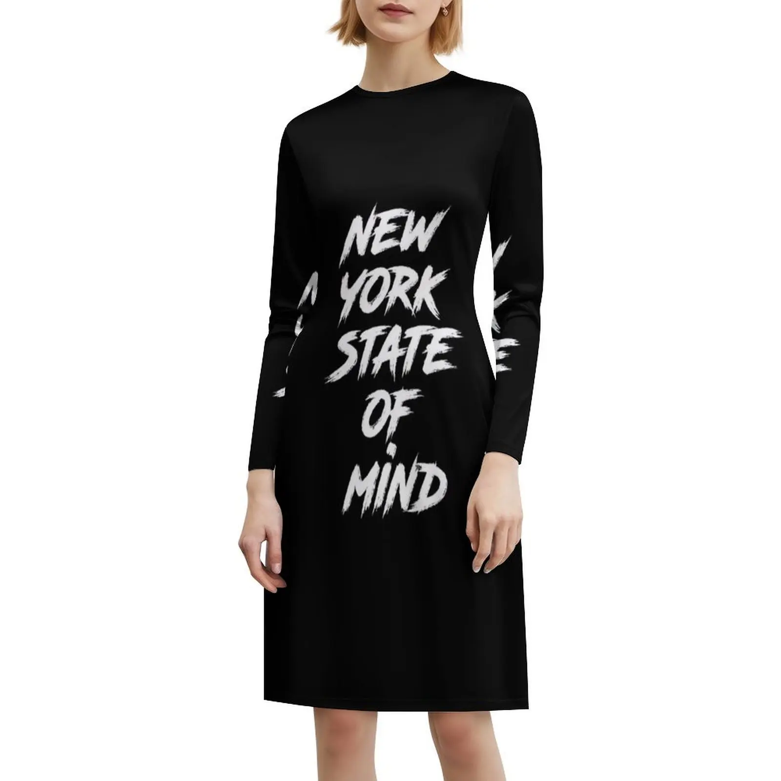 فستان نيويورك State Of Mind ذو فتحة عنق على شكل قلب فستان حفلات صيفي أنيق للنساء مدينة نيويورك برايد نيويورك ولاية ذهنية جديدة #6