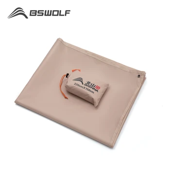 BSWolf 휴대용 방수 피크닉 매트, 텐트 바닥 트랩, 해변 하이킹 캠핑 장비용 포켓 텐트 발자국