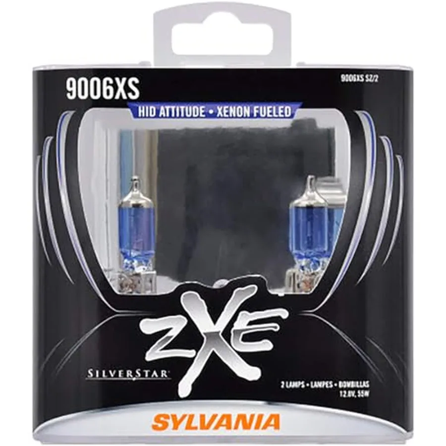 HB4A SilverStar zXe High Performance Halogen Headlight Bulb - Bright White Light Output, HID Attitude, Xenon Fueled Technology