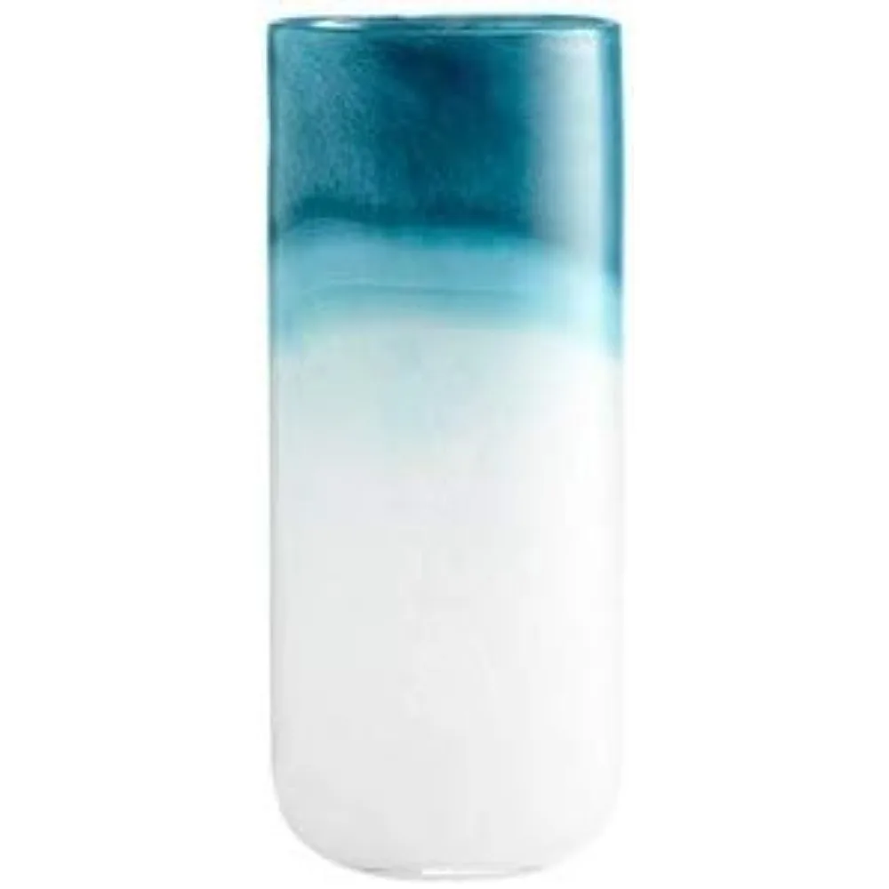 Turquoise Cloud - Large Decorative Vase - 5.4 Inches Wide By 13.5 Inches High.