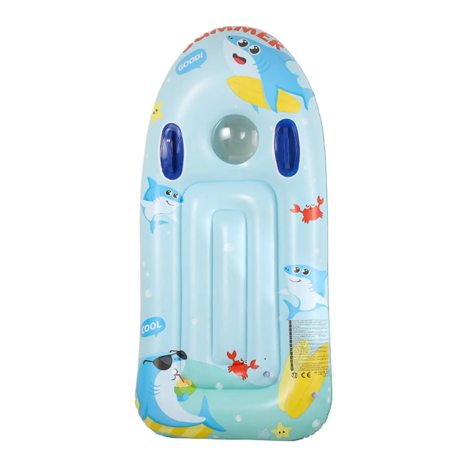 

Inflatable Surf Body Board Floating Kids Pool Water Toy With Handles Inflatable Water Surfboard For Boys Girls Lake Beach Pond