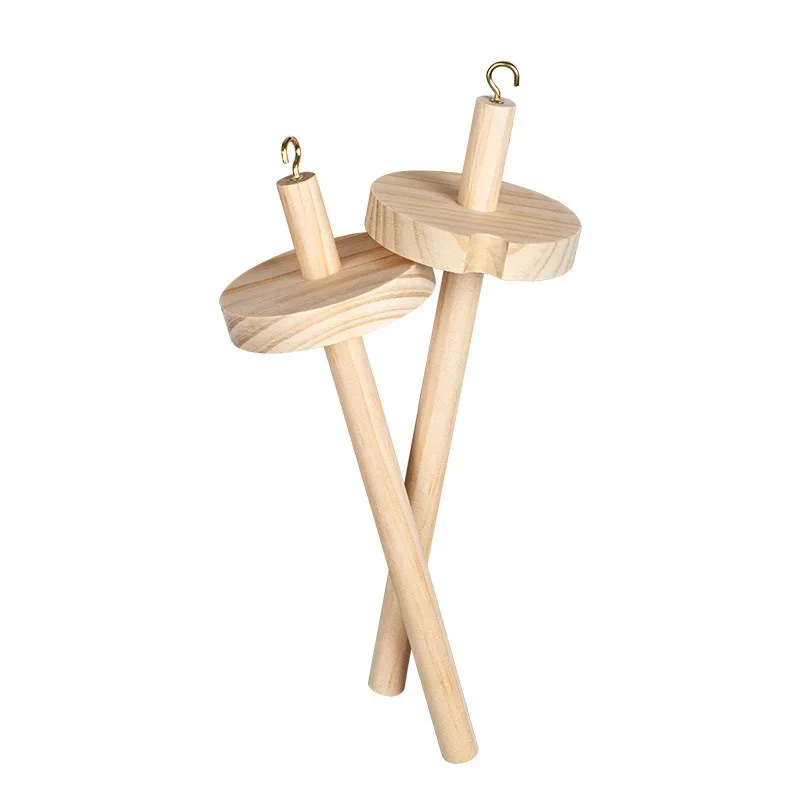 For Hand DIY Tools, Spindle,  Hair Knitting, Household, Solid Wood Head Wool Shaft